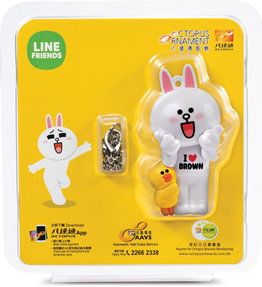 LINE Friends 3D八達通配飾